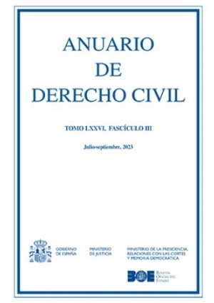 ANUARIO DE DERECHO CIVIL, 2023