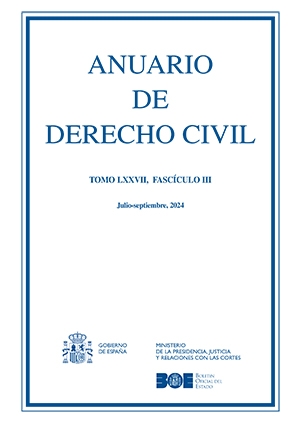 ANUARIO DE DERECHO CIVIL, 2024